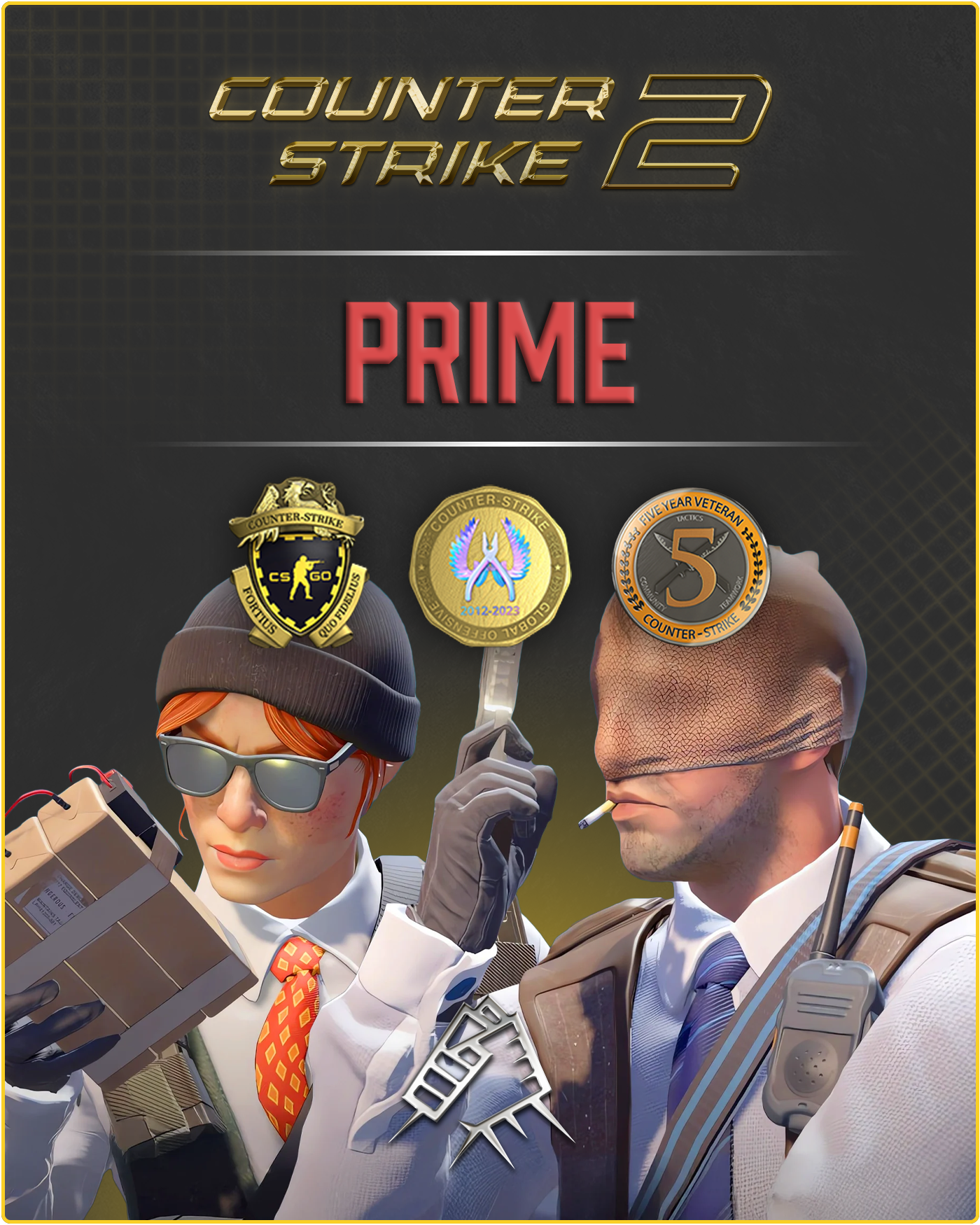 CS2 Prime Account + 3 Medals + 200 Commends + 50 Comments
