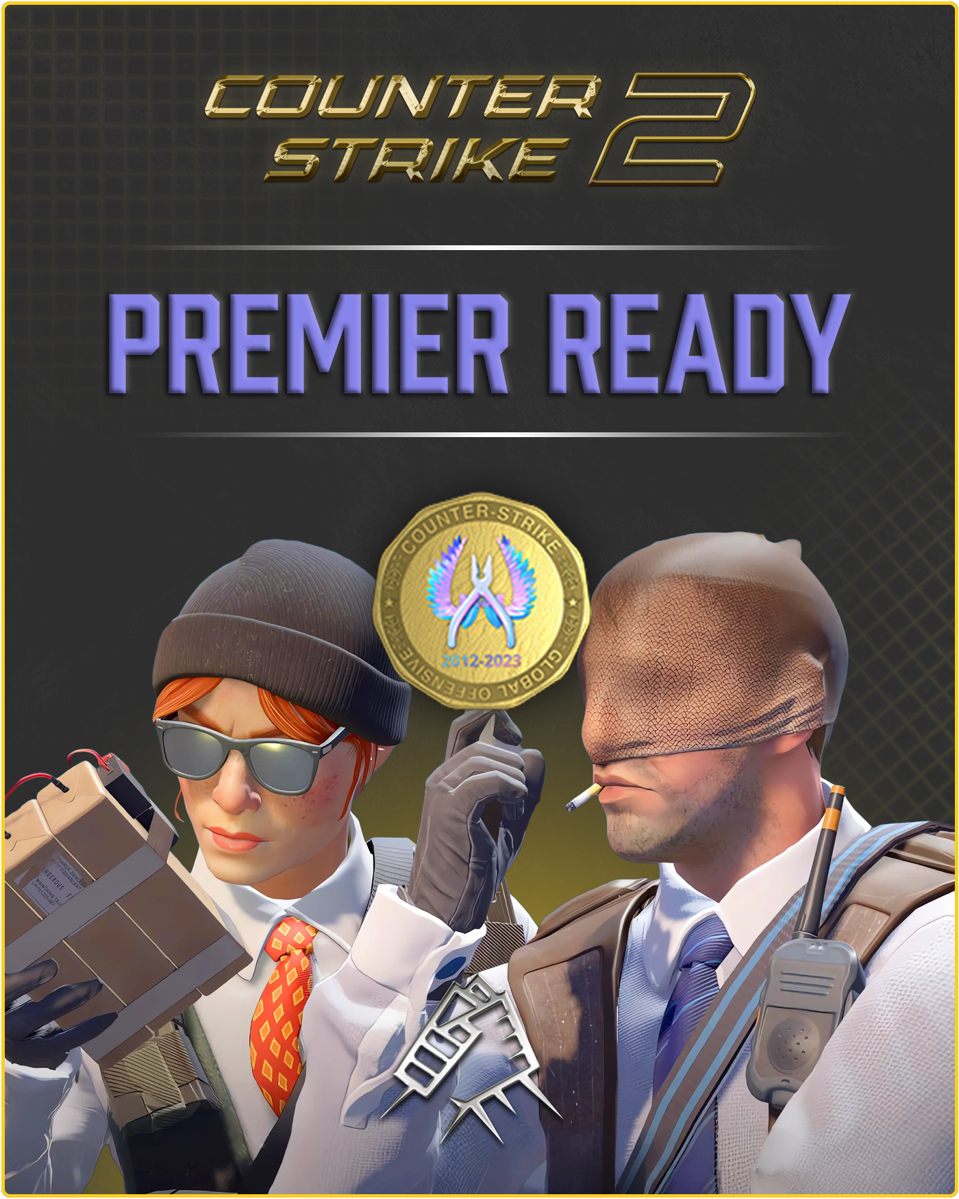 CS2 Prime Account + Premier Ready + Global Offensive Badge + 500 Commends + 50 Comments