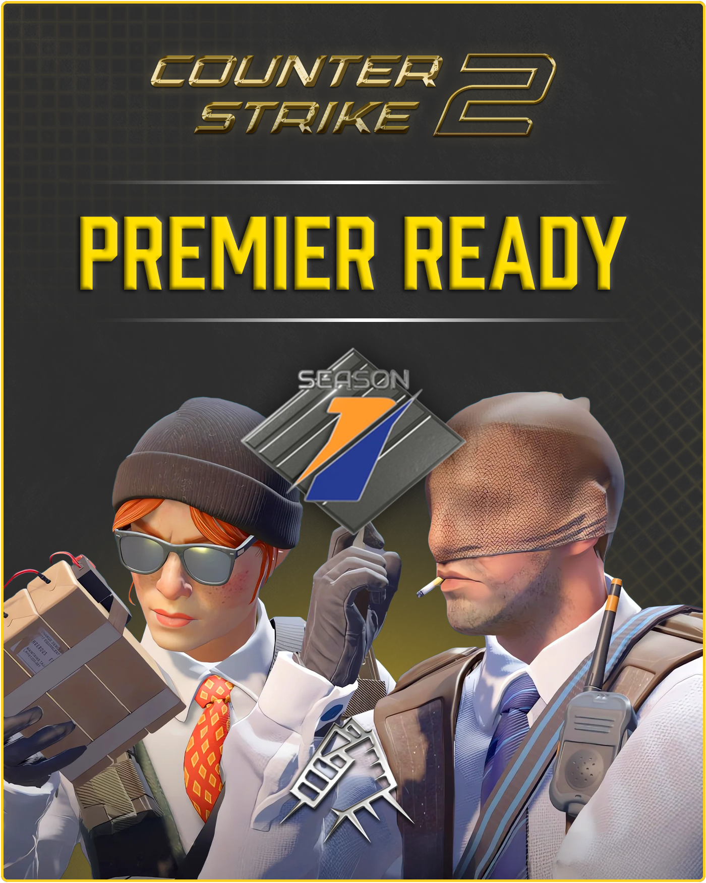 CS2 Prime Account + Premier Ready + Season One Medal + 500 Commends + 50 Comments + Hourboosted